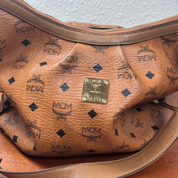 MCM Cognac Leather Hobo Bag - Picture 7 of 15
